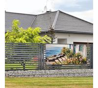 Bannières et panneaux de la mer grecque avec corde de suspension - 89,9 x 180,9 cm - Pour intérieur et extérieur - Nouvel An, remise de diplôme, mariage, fête d'anniversaire