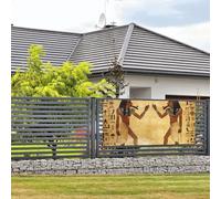 Bannières et panneaux de l'Égypte antique à suspendre avec corde de suspension 61 x 119 cm - Pour intérieur ou extérieur - Nouvel An, remise de diplôme, mariage, fête d'anniversaire