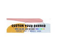 Bannières et panneaux personnalisés pour l'extérieur - Créez votre propre bannière - Texte photo personnalisé - Logo - Nom de l'image pour exposition d'entreprise, événement, fête d'anniversaire,