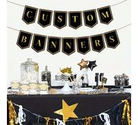 Bannières personnalisables, bannières de fête, bannières du Nouvel An, design de feux d'artifice, trois options de couleur. Créez vos propres bannières, bannières d'anniversaire, bannières de célébrat