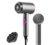 BANNILU Sèche-cheveux Ionique rapide & Volume,Séchage Rapide,Bouton Air Froid,3 Niveaux de Température,1 Diffuseur,Seche cheveux pour la famille et le salon de coiffure