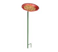 Baño Para Pájaros De | Decoración De De Metal Con Estaca | Baño Para Pájaros | Para Ventana, Terraza, Patio, Balcón, Barandilla, Suelo O Piscina