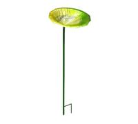 Baño Para Pájaros De | Decoración De De Metal Con Estaca | Baño Para Pájaros | Para Ventana, Terraza, Patio, Balcón, Barandilla, Suelo O Piscina