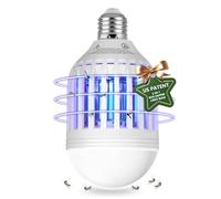 BANPESTT Bug Zapper Light Bulb 2 en 1 Moustique Zapper Gnat Trap - Tue-mouches électrique et attrape les insectes pour le patio de la maison
