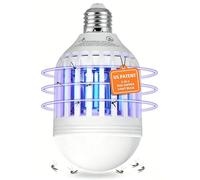 BANPESTT Bug Zapper Light Bulb 2 en 1 Moustique Zapper Gnat Trap - Tue-mouches électrique et attrape les insectes pour le patio de la maison