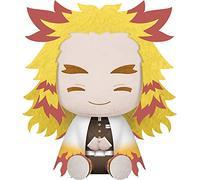 BANPRESTO BAN16712 Sinoeem Demon Slayer : Kimetsu no Yaiba Big Plush ~ KYOJURO INOSUKE HASHIBIRA (Real Face) ~ (A:KYOJURO RENGOKU), Noir