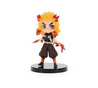 Banpresto, BP17839 Demon Slayer Kyojuro Rengoku Figurine Q Posket Petit 7cm