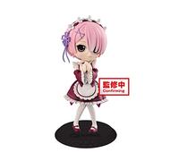 Banpresto-BP19853 Q Posket, Re:Zero, Starting Life in Another World, Ram (Ver. B) (Bandai BP19853)