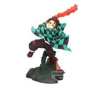 Banpresto Figurine d'action Tanjiro Kamado Demon Slayer : Kimetsu No Yaiba - Combinaisons Battle 9 cm, Multicolore, BP89195P