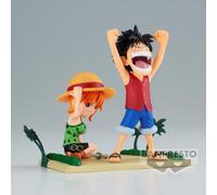 Banpresto Figurine WCF Log Stories One Piece - Luffy & Nami 7 cm Multicolore