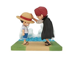 Banpresto One Piece - Monkey.D.Luffy & Shanks - Figurine WCF-Log Stories 7cm