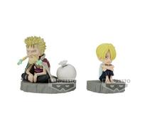 Banpresto Figurine One Piece Sanji & Zeff WCF Log Stories 6 cm Multicolore