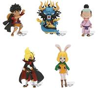 BANPRESTO - Pack 1 figuras World Collectable Wanokuni Onigashima 3 One Piece 7cm surtide, 144222