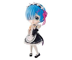 Banpresto. Qposket Re:Zero Figure REM Action Figure Q Posket REM Re:Zero REM RAM Emilia Subaru IMMÉDIATEMENT Disponible!