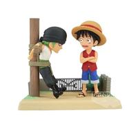 Banpresto - World Collectable Figure - Log Stories - Figurine de Collection One Piece - Monkey D. Luffy & Roronoa Zoro