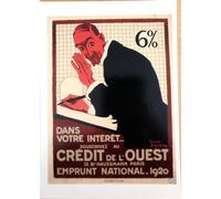 Banque - Crédit De L'Ouest - Emprunt National 1920 - Georges Broders - Carte Postale