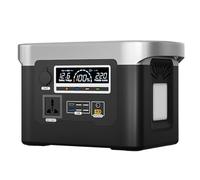 Banque d’Alimentation, Portable extérieur 800W 220V Grande capacité Marché de Nuit Étal Autonome Visite Camping Stockage d’énergie Panne de Courant Urgence, Noir-480Wh
