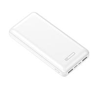 Banque d’Alimentation,PowerBank 20000Mah Creative Sucker Wireless 15W Batterie de téléphone à Charge Rapide sans Fil USB C Chargeur Portable S Batterie Externe, Blanc