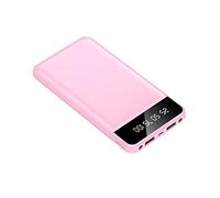 Banque d’Alimentation,PowerBank 20000mAh Grande capacité Charge de téléphone Portable Treasure Charge Rapide Alimentation Mobile Portable de Grande capacité (Couleur : Rose, Taille : 8000mAh