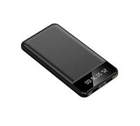 Banque d’Alimentation,PowerBank 20000mAh Grande capacité Charge de téléphone Portable Treasure Charge Rapide Alimentation Mobile Portable de Grande capacité (Couleur : Noir, Taille : 8000mAh