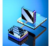 Banque d’Alimentation, PowerBank, Chargeur Portable, Charge Rapide, Batterie Externe, Mini 20000 mAh/Slim USB c/téléphone Portable Portable s/Petit Mini, Bleu, 2