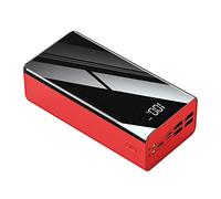 Banque d’Alimentation, PowerBank, téléphone Portable Portable 50000Mah Chargeur de téléphone Chargeur Portable USB Mince Haute capacité s, Rouge, 50000Mah