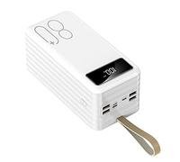 Banque d’Alimentation Téléphone Portable Portable 80000Mah Chargeur de téléphone Batterie de téléphone Chargeur Portable USB Haute capacité S/USB C, Blanc