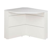 Banque d'accueil d'angle pour personne à mobilité réduite L 83 x H 74 cm - Sunday - gris