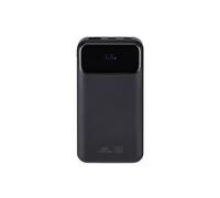 - Banque d'alimentation - 10000 mAh - 37 Wh - 22.5 Watt - 3 A - PD 3.0, QC 3.0 - 3 connecteurs de sortie (2 x USB-C, USB) - noir