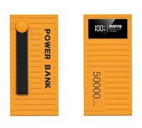 Banque d'alimentation/66 W Charge Ultra Rapide 100 000 mAh Banque d'alimentation de conteneur d'affichage numérique 1w20 000 Alimentation Mobile extérieure de Grande capacité(100000mAh/jaune)