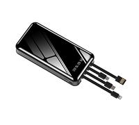 Banque d'alimentation, autonome de grande capacité mobile portable (couleur : noir, taille : 20 000 mAh)