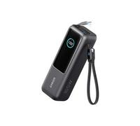 - Banque d'alimentation - built-in and retractable cables - 165 Watt - 25000 mAh - connecteurs de sortie : 3 - noir spatial