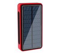 Banque D'alimentation Chargeur Solaire, Banque D'alimentation Charge Rapide, Chargeur Panneau Solaire Sans Fil, Pack Chargeur De Batterie Externe Portable Pour Le Camping De Randonnées En Plein Air