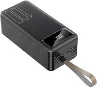 Banque d'alimentation de 80 000 mAh pour camping en plein air Chargeur portable de charge haute vitesse 2,1 A Batterie externe avec écran LED pour téléphones tablettes, 80 0 000 mAh, blanc (80 0000