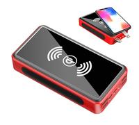 Banque d'alimentation de chargeur de téléphone solaire - Chargeur portable, batterie externe solaire | Grande capacité 30000mAh avec lampe LED, idéal pour camping, randonnée, pique-nique et activités