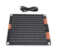 Banque d'alimentation De Panneau Solaire - Chargeur Solaire Compact, Sauvegarde D'énergie Portable 30W | Batterie Monocristallin avec Double Ports USB pour Smartphone, Tablette, Teleca