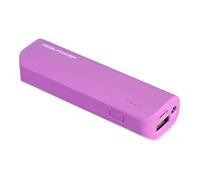 Banque d'alimentation Li-pol 2600 mAh 1 A - ULTRON - Realpower PB-2600 - Violet - Câble micro-USB inclus