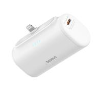 Banque D'alimentation Pour Téléphone, Lightning, 20 W, 5 000 Mah, Câble De Type C - Baseus (P10068307413-00) - Blanc