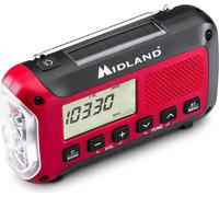 Banque d'alimentation radio d'urgence MIDLAND ER250BT Rouge Noir