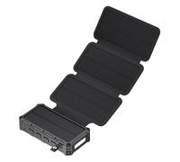 Banque D'alimentation Solaire Portable - Powerbank De Manivelle Avec Lampe De Poche LED, Chargeur Sans Fil Solaire | Pack De Batterie Extérieure D'urgence Avec Une Fonction SOS Compass, Survival Charg
