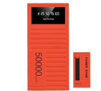 Banque de Charge Super Rapide 66 W, 50000 mAh Ultra Haute Capacité Batterie Externe Portable, Batterie Multifonction avec Écran LED, Conteneur Créatif à Chargement Rapide pour Randonnée et Camping