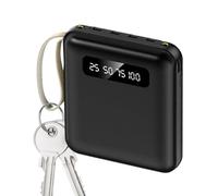 Banque de chargeur portable - Banque de batterie mobile de 5 000 mAh, banc de charge avec écran numérique, lumière ultra LED qui double la lampe torche et batterie à charge rapide et lumière compacte