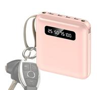 Banque de chargeur portable - Banque de batterie mobile de 5 000 mAh, banc de charge avec écran numérique, lumière ultra LED qui double la lampe torche et batterie à charge rapide et lumière compacte