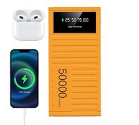 Banque de chargeur portable - Chargeur de charge rapide de 66 W, banque de charge portable de 50 000 mAh | Banque d'alimentation de charge rapide compatible avec écran