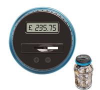 Banque de cochons pour Adultes | Pot d'argent à comptage numérique avec Compteur LCD,Pot d'argent Portable de Grande capacité pour pièces de Monnaie américaines, excellents Cadeaux pour, Amis et adul