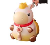 Banque de pièces de cheval - Conception de pot fabriqué à la main, statue en forme de cheval, pièce de décoration élégante, solution de stockage fonctionnelle | Cadeau pour pour les anniversai