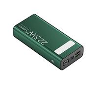 Banque de puissance à charge super rapide 30 000 mAh, lampe de poche mobile grande capacité (couleur : vert, taille : 20 000 mAh)