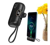 Banque d'électricité - Charger portable de charge à grande vitesse | Pack de batterie USB C éternelle | Chargeur de téléphone intégré câble idéal pour les voyages USB C et iOS, utilisation quotidienne
