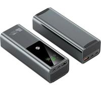 Banque d'énergie portable, charge rapide 100W, double ports USB, noir, 20000mah