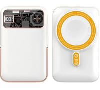Banque d'énergie sans fil, chargement magnétique, technologie de refroidissement actif, blanc, 10000mAh